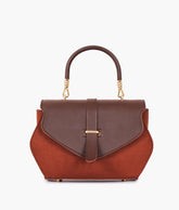 RTW Creation - Dark brown top-handle hexagon bag