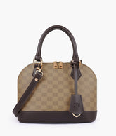 RTW Creation - Brown dome satchel handbag