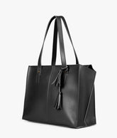 RTW Creation - Black over the shoulder tote bag