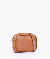 RTW Creation - Horse brown mini quilted crossbody bag