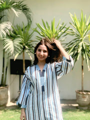 Urban Cut Stitched 2 Piece Cotton Embellished Co- Ord Set