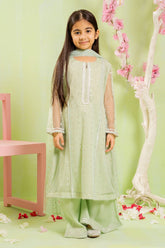 Shop the Foil Printed Net 3 Pc Suit for girls???stylish, elegant, and comfy fancy dress for kids.