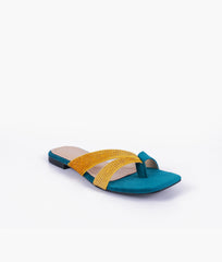 RTW Creation - Formal green thong sandals