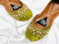 Halfnawabi Mehndi Green - Khussa Master