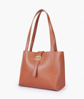 RTW Creation - Brown mini tote bag