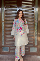 Zayne By Mashrib Stitched Summer Vol-01 Suit-Ivelle - 2pc