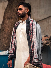 Tng By MD Mens Stole Collection-Chahat Stole Grey