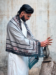 Tng By MD Mens Stole Collection-Chahat Stole Grey