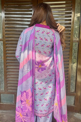 Zayne By Mashrib Stitched Summer Vol-01 Suit-Amethyste - 3pc