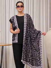 Tng By Md Stole Collection-Be Qaida Stole (Black)