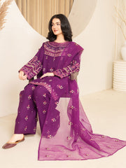 Tiraz Stitched 3 Piece Summer Suit-Ufaq