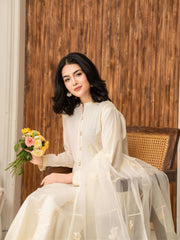 Tiraz Stitched 3 Piece Summer Suit-Noor