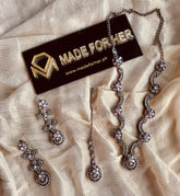 Made For Her-Beautiful Necklace - Black Polish - KSH067