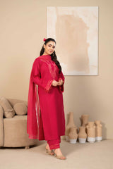 Tiraz Stitched 3 Piece Summer Suit-Aanara