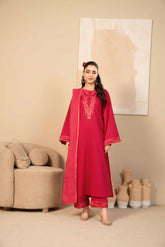 Tiraz Stitched 3 Piece Summer Suit-Aanara