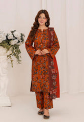 Feathers Unstitched Winter Arrivals Suit-CRYSEL-FT592