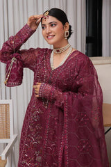 Dressline Semi Stitched 5 Pc Luxury Emb Organza Collection