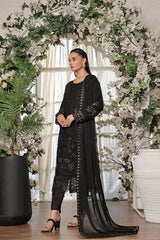 Dressline Semi Stitched 3 Pcs Emb Luxury Chiffon Collection