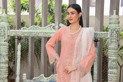 Dressline Semi Stitched 3 Pcs Emb Luxury Chiffon Collection