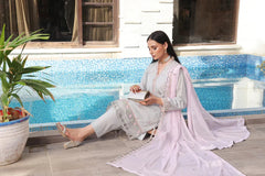 Dressline 3 Piece Fancy Emb Chikankari Net Collection