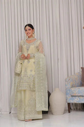 Dressline Semi Stitched 5 Pc Luxury Emb Organza Collection