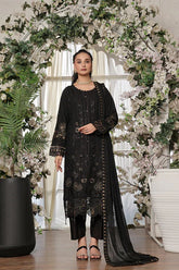 Dressline Semi Stitched 3 Pcs Emb Luxury Chiffon Collection