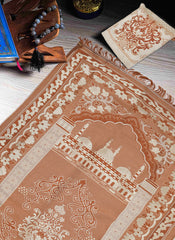 Hijab Ul Hareem Premium jacard Safri Prayer Mat|| With Bag