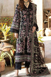 Johra Gold Unstitched 3 Piece Swiss Voil Emb Suit-JH-140