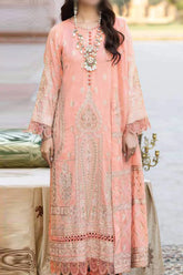 Johra Gold Unstitched 3 Piece Swiss Voil Emb Suit-JH-146