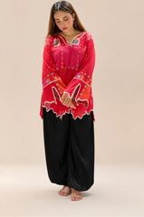 Urban Cut Black Balloon Shalwar Premium Soft Fabric-T0290