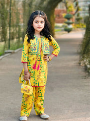 Khanak Kids Embroidered Koti Style 2pcs Suit-KST 007