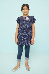 Shop our Linen Printed Top for girls! Chic, comfy design with vibrant prints, perfect for casual or festive wear.