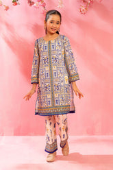 Shop the Swiss Lawn Digital Printed 2 Pc Suit for baby girls, offering a vibrant and stylish design