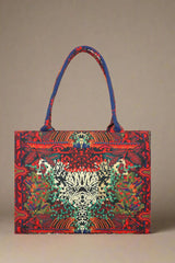Fineur Canvas Tote Bag Tiger Art