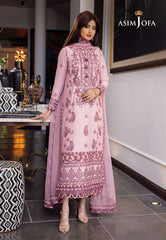Asim Jofa Rang e Noor Ajrn-03 Embroidered Paper Cotton 3 Pcs