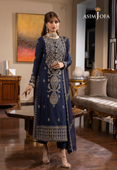 Asim Jofa Rang e Noor Ajrn-16 Embroidered Lawn Silk 3 Pcs