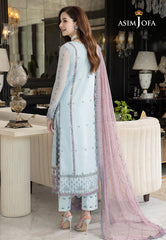 Asim Jofa Rang e Noor Ajrn-24 Embroidered Chiffon 3 Pcs