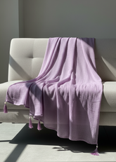 Nairah Crinkle Chiffon Dupatta Wrap-Lavendar Dupatta