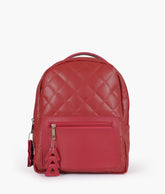 RTW Creation - Maroon quilted mini backpack