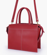 RTW Creation - Maroon trapeze top-handle bag