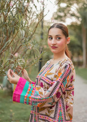 Midway Arts Stitched Co Ords Set Collection'2026-Lvory 2pc Midway arts