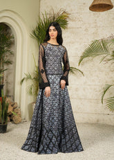 Serpent Noir Crop Top Skirt