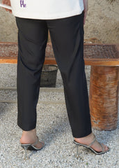 Stitch Vibes Slim Fit Pant Black