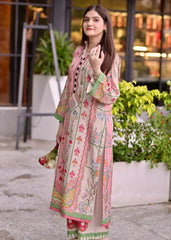 Midway Arts Stitched Co Ords Set Collection'2026-Pretty pink Long