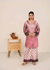 Midway Arts Stitched Co Ords Set Collection'2026-Eloura – Pink Mosaic Shamoze 2Pc Suit | Vibrant Printed Co-ord Se