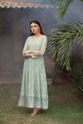 Manahils Stitched Formals K-169-Mint Vogue
