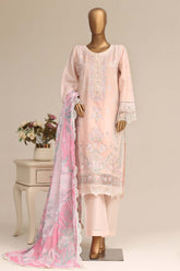 Sada Bahar Stitched 3 Piece Luxury Emb Festive Vol-07 Suit-LEL7-MK-2519-PEACH