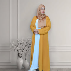 Bustangi Mustard Abaya