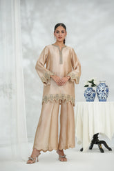 Silcot Stitched 2 Piece Silk Collection-Lustre Luxe