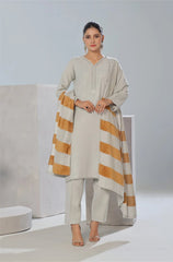 Dressline Un Stitched 3 Pcs Luxury Leather Peach Collection